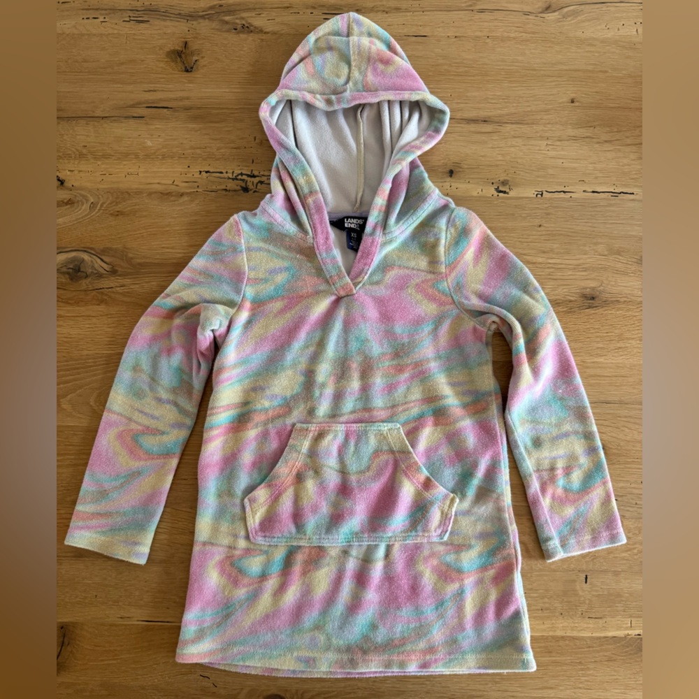 Lands' End Pastel Tie-Dye Pullover